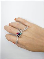 Anillo Valentina Callegher Mujer in Oro blanco Diamante 0.98 Ct 6860-S - 6860-S